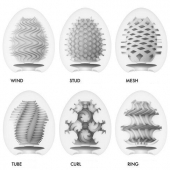 Набор из 6 мастурбаторов Tenga EGG IV с различным рельефом - Tenga - в Сыктывкаре купить с доставкой