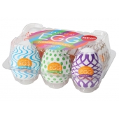 Набор из 6 мастурбаторов Tenga EGG IV с различным рельефом - Tenga - в Сыктывкаре купить с доставкой