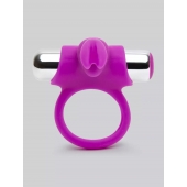 Лиловое виброкольцо с пультом ДУ Remote Control Cock Ring - Happy Rabbit - в Сыктывкаре купить с доставкой
