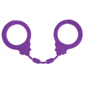 Фиолетовые силиконовые наручники Suppression - Lola Games - купить с доставкой в Сыктывкаре