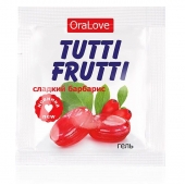 Гель-смазка Tutti-frutti со вкусом барбариса - 4 гр. - Биоритм - купить с доставкой в Сыктывкаре