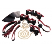 Черно-красный бондажный набор Bow-tie - ToyFa - купить с доставкой в Сыктывкаре