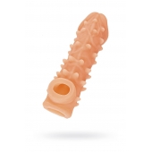 Телесная закрытая насадка с пупырышками Cock Sleeve Size M - 15,6 см. - KOKOS - в Сыктывкаре купить с доставкой