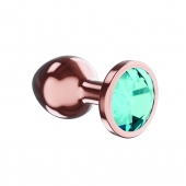 Пробка цвета розового золота с малиновым кристаллом Diamond Topaz Shine L - 8,3 см. - Lola Games - купить с доставкой в Сыктывкаре