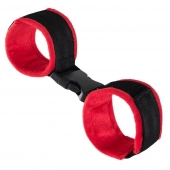 Красно-черные велюровые оковы Anonymo - ToyFa - купить с доставкой в Сыктывкаре