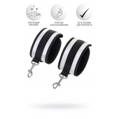 Серебристо-черные наручники Anonymo - ToyFa - купить с доставкой в Сыктывкаре