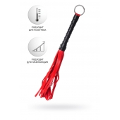 Красно-черный флоггер Anonymo - 28 см. - ToyFa - купить с доставкой в Сыктывкаре