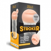 Мастурбатор-ротик ZOLO DEEP THROAT - Zolo - в Сыктывкаре купить с доставкой