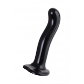 Черный стимулятор для пар P G-Spot Dildo Size L - 19 см. - Strap-on-me - в Сыктывкаре купить с доставкой
