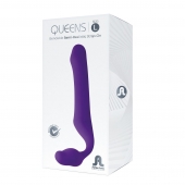Фиолетовый безремневой страпон Queens L - Adrien Lastic - купить с доставкой в Сыктывкаре