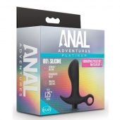 Черный анальный вибратор Silicone Vibrating Prostate Massager 01 - 10,8 см. - Blush Novelties - в Сыктывкаре купить с доставкой