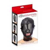 Маска-шлем с отверстием для рта и съемными шорами - Fetish Tentation - купить с доставкой в Сыктывкаре