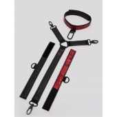 Ошейник с наручниками Reversible Faux Leather Collar and Wrist - Fifty Shades of Grey - купить с доставкой в Сыктывкаре