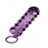 Закрытая фиолетовая насадка с пупырышками SAMURAI PENIS SLEEVE PURPLE - 14,5 см. - NMC - в Сыктывкаре купить с доставкой