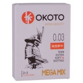 Набор из 4 презервативов OKOTO MegaMIX - Sitabella - купить с доставкой в Сыктывкаре