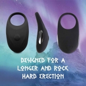 Черное эрекционное виброкольцо Thor Cockring - FeelzToys - в Сыктывкаре купить с доставкой