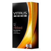 Ребристые презервативы VITALIS PREMIUM ribbed - 12 шт. - Vitalis - купить с доставкой в Сыктывкаре