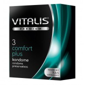 Контурные презервативы VITALIS PREMIUM comfort plus - 3 шт. - Vitalis - купить с доставкой в Сыктывкаре