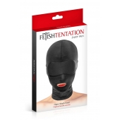 Сплошная маска на голову с прорезью для рта - Fetish Tentation - купить с доставкой в Сыктывкаре