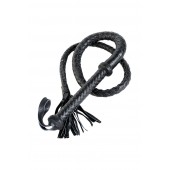 Длинный кожаный кнут с хлопушками на конце - ToyFa - купить с доставкой в Сыктывкаре