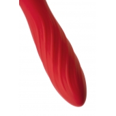 Красно-черный двусторонний вибромассажер Black Red - 21 см. - ToyFa купить в Сыктывкаре с доставкой в Orgasmix.ru Красно-черный двусторонний вибромассажер Black Red - 21 см. - ToyFa