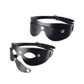 Черная кожаная маска  Новичок - Sitabella - купить с доставкой в Сыктывкаре