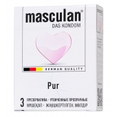Супертонкие презервативы Masculan Pur - 3 шт. - Masculan - купить с доставкой в Сыктывкаре