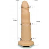 Телесная насадка Harness - 15,8 см. - LOVETOY (А-Полимер) - купить с доставкой в Сыктывкаре