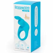 Голубое эрекционное виброкольцо Happy Rabbit Rechargeable Rabbit Cock Ring - Happy Rabbit - в Сыктывкаре купить с доставкой