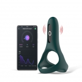 Изумрудное виброкольцо Magic Motion Rise с подхватом мошонки - Magic Motion - в Сыктывкаре купить с доставкой