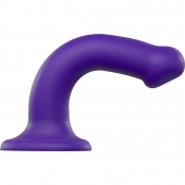 Фиолетовый фаллоимитатор-насадка Strap-On-Me Dildo Dual Density size M - 18 см. - Strap-on-me - купить с доставкой в Сыктывкаре