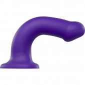 Фиолетовый фаллоимитатор-насадка Strap-On-Me Dildo Dual Density size L - 19 см. - Strap-on-me - купить с доставкой в Сыктывкаре