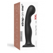 Черная насадка Strap-On-Me Dildo Plug P G size XXL - Strap-on-me - купить с доставкой в Сыктывкаре