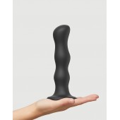 Черная насадка Strap-On-Me Dildo Geisha Balls size XL - Strap-on-me - купить с доставкой в Сыктывкаре