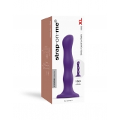 Фиолетовая насадка Strap-On-Me Dildo Geisha Balls size XL - Strap-on-me - купить с доставкой в Сыктывкаре