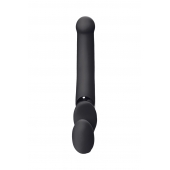 Черный безремневой вибрострапон Silicone Bendable Strap-On - size XL - Strap-on-me - купить с доставкой в Сыктывкаре