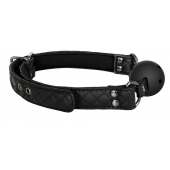 Черный кляп-шарик BALL GAG DIAMOND - Dream Toys - купить с доставкой в Сыктывкаре