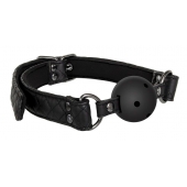 Черный кляп-шарик BALL GAG DIAMOND - Dream Toys - купить с доставкой в Сыктывкаре