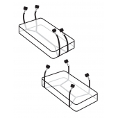 Фиксаторы для кровати WRAPAROUND MATTRESS RESTRAIN - Pipedream - купить с доставкой в Сыктывкаре