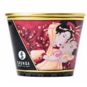Массажная  свеча Sparkling Strawberry Wine с ароматом клубничного вина - 170 мл. - Shunga - купить с доставкой в Сыктывкаре