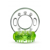 Зеленое эрекционное виброкольцо Arouser Vibrating C-Ring - Blush Novelties - в Сыктывкаре купить с доставкой