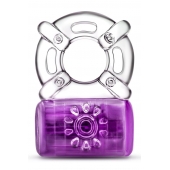 Фиолетовое эрекционное виброкольцо One Night Stand Vibrating C-Ring - Blush Novelties - в Сыктывкаре купить с доставкой