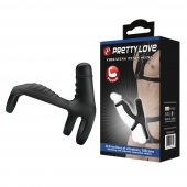 Черная вибронасадка на пенис Vibrating Penis Sling - Baile - в Сыктывкаре купить с доставкой
