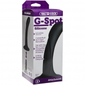Черная изогнутая насадка Vac-U-Lock G-Spot - 16,5 см. - Doc Johnson - купить с доставкой в Сыктывкаре