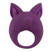 Фиолетовое перезаряжаемое эрекционное кольцо Kitten Kiki - Lola Games - в Сыктывкаре купить с доставкой