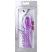 Фиолетовая насадка, удлиняющая половой член - 13,5 см. - Toyfa Basic - в Сыктывкаре купить с доставкой
