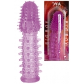 Фиолетовая насадка, удлиняющая половой член - 13,5 см. - Toyfa Basic - в Сыктывкаре купить с доставкой