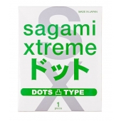Презерватив Sagami Xtreme Type-E с точками - 1 шт. - Sagami - купить с доставкой в Сыктывкаре