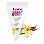 Съедобное согревающее массажное масло Love Me Tender Vanilla с ароматом ванили - 10 мл. - Love to Love - купить с доставкой в Сыктывкаре