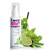 Съедобное согревающее массажное масло Love Me Tender Mojito с ароматом мохито - 100 мл. - Love to Love - купить с доставкой в Сыктывкаре